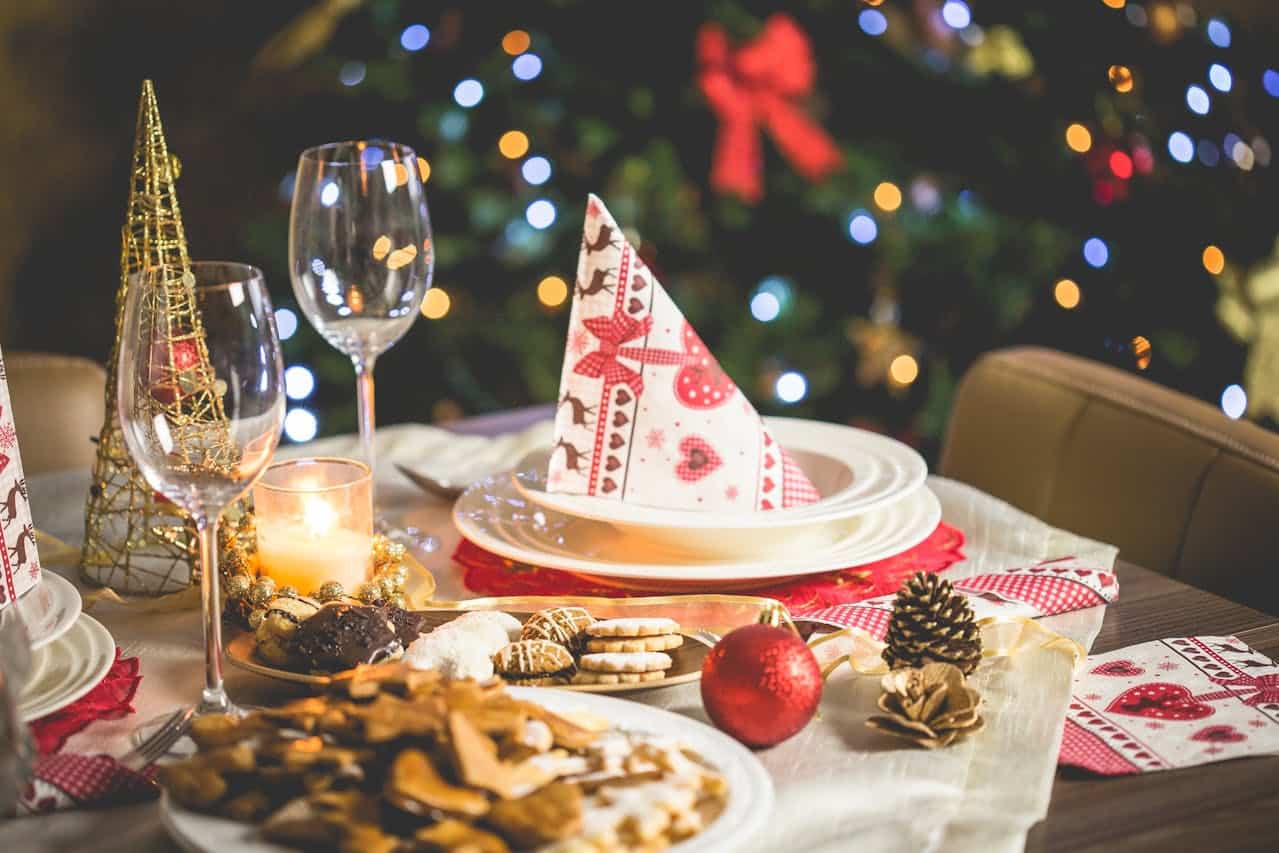 a holiday party and entertainment setting